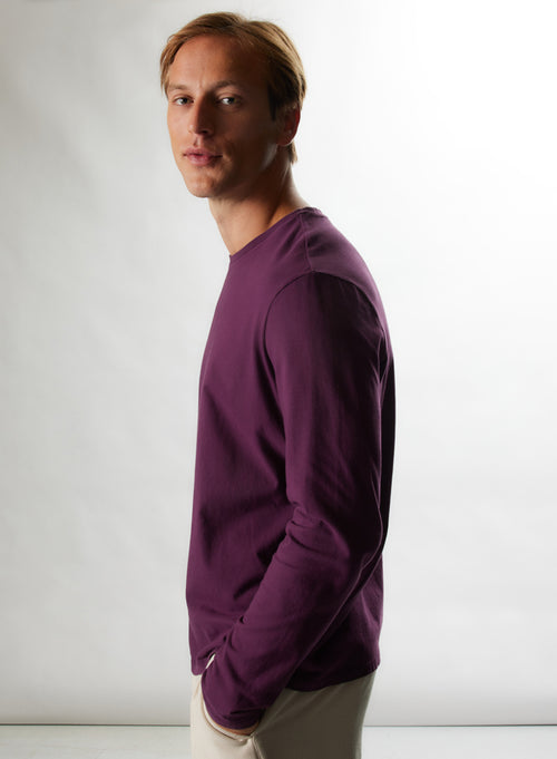 T-Shirt aus handgefärbter organischer Baumwolle / recycelter Baumwolle - MAJESTIC FILATURES