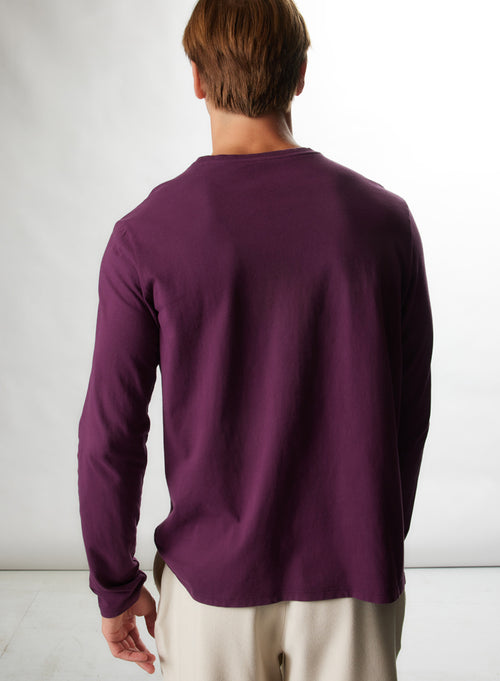 T-Shirt aus handgefärbter organischer Baumwolle / recycelter Baumwolle - MAJESTIC FILATURES