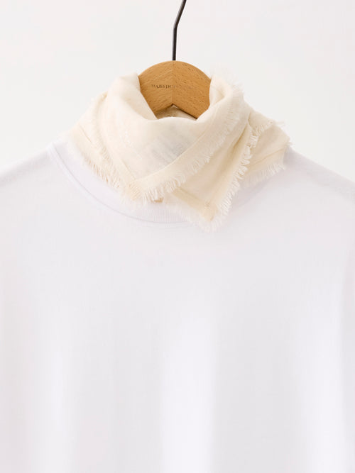 Bandana Blanc en Cachemire - MAJESTIC FILATURES