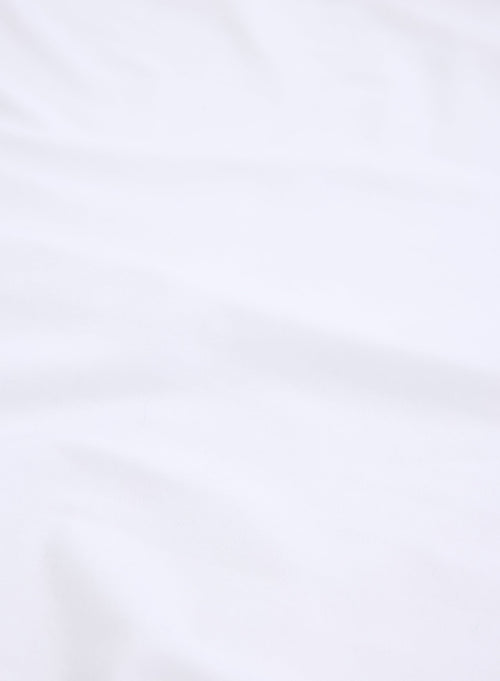 T-shirt Blanc Col Rond Manches Longues en Viscose / Élasthanne - MAJESTIC FILATURES