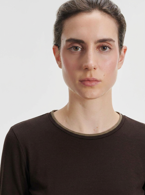 T-shirt en coton organique, cachemire et coton supima - MAJESTIC FILATURES