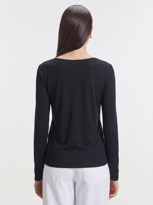 T-Shirt aus baumwolle und kaschmir - MAJESTIC FILATURES