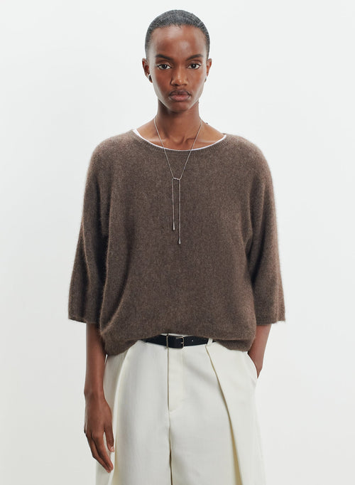 Pull en raccoon et polyamide - MAJESTIC FILATURES