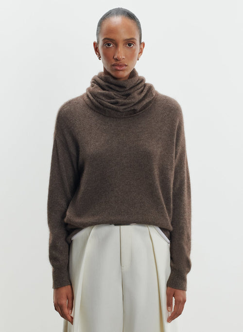 Pull en raccoon et polyamide - MAJESTIC FILATURES