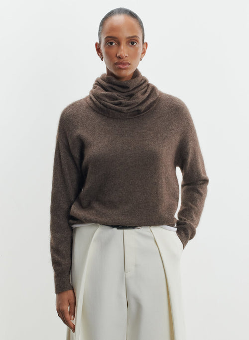 Pull en raccoon et polyamide - MAJESTIC FILATURES