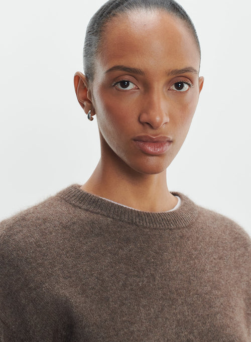 Pull en raccoon et polyamide - MAJESTIC FILATURES