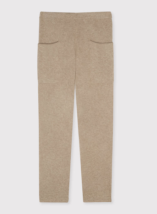 Pantalon Beige en Cachemire - MAJESTIC FILATURES