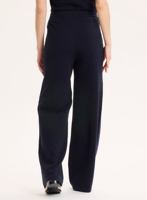 Pantalon Marine en Coton organique / Elasthanne - MAJESTIC FILATURES