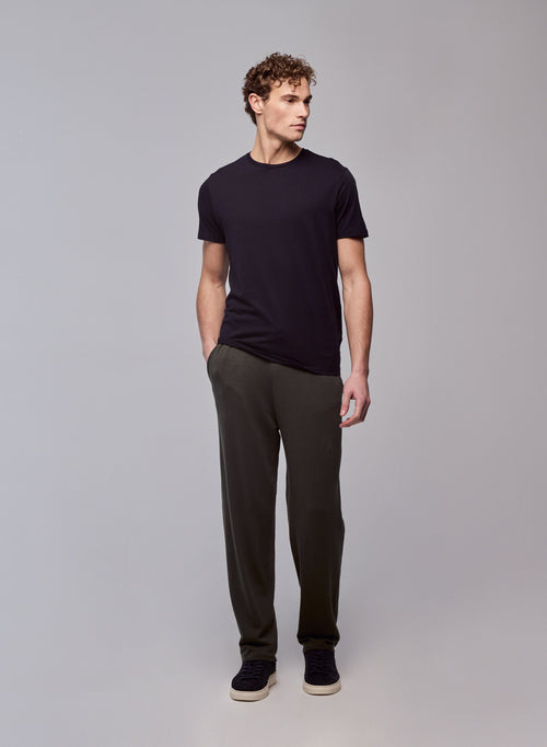 Pantalon Vert en Coton organique / Elasthanne - MAJESTIC FILATURES