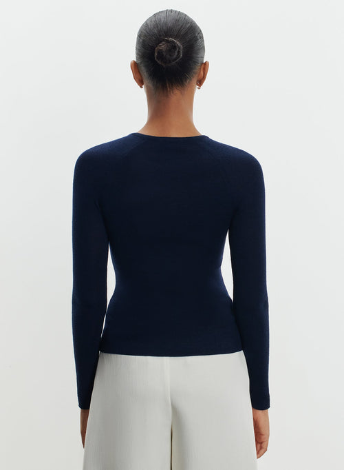 Pull en laine mérinos et soie - MAJESTIC FILATURES