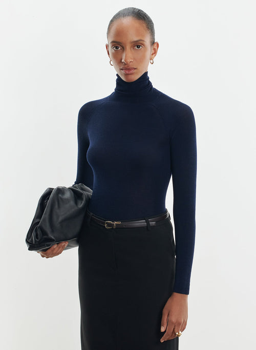 Pull en laine mérinos et soie - MAJESTIC FILATURES