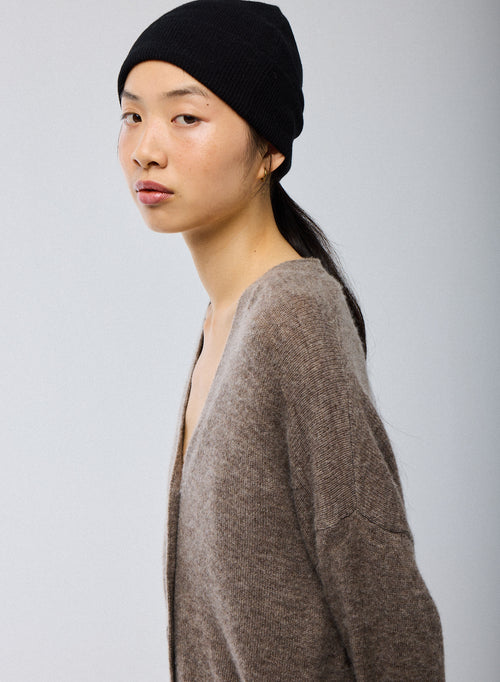 Bonnet Noir en Cachemire - MAJESTIC FILATURES