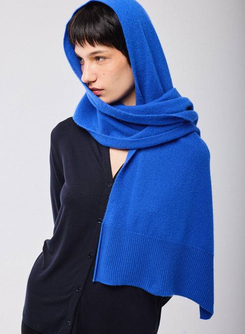 Echarpe Bleue en Cachemire - MAJESTIC FILATURES