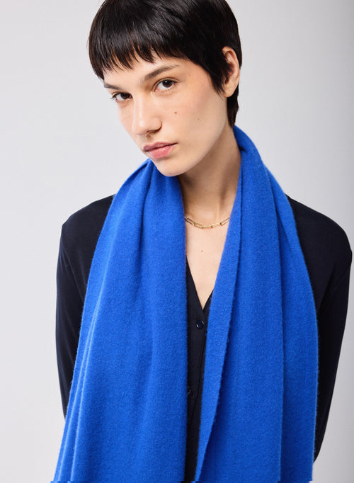 Echarpe Bleue en Cachemire - MAJESTIC FILATURES