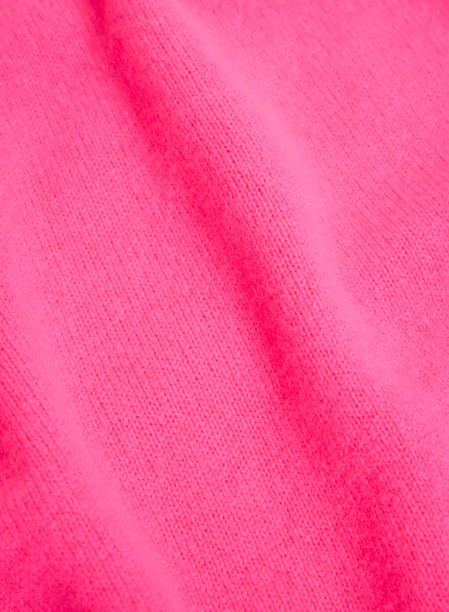 Pullover Rosa Rundhalsausschnitt Langarm - MAJESTIC FILATURES