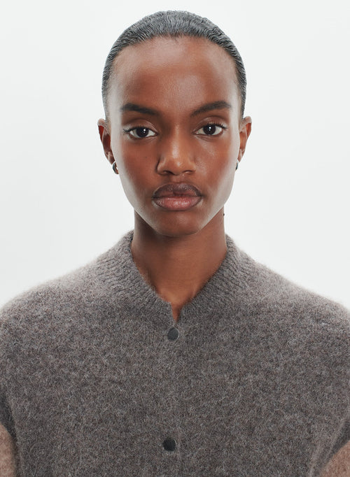 Blouson en alpaga, polyamide et élasthanne - MAJESTIC FILATURES