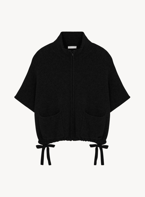 Poncho en alpaga, polyamide et élasthanne - MAJESTIC FILATURES