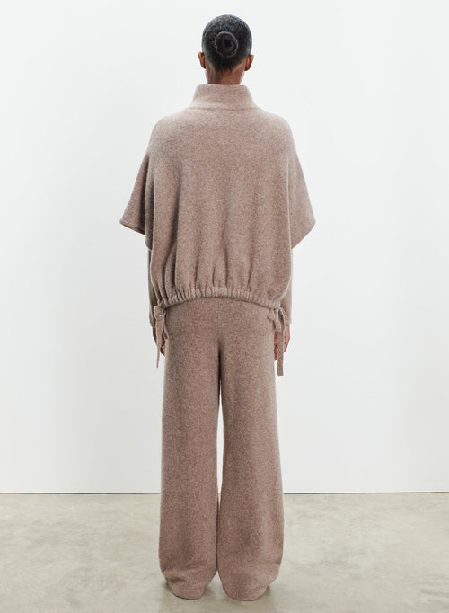 Poncho en alpaga, polyamide et élasthanne - MAJESTIC FILATURES