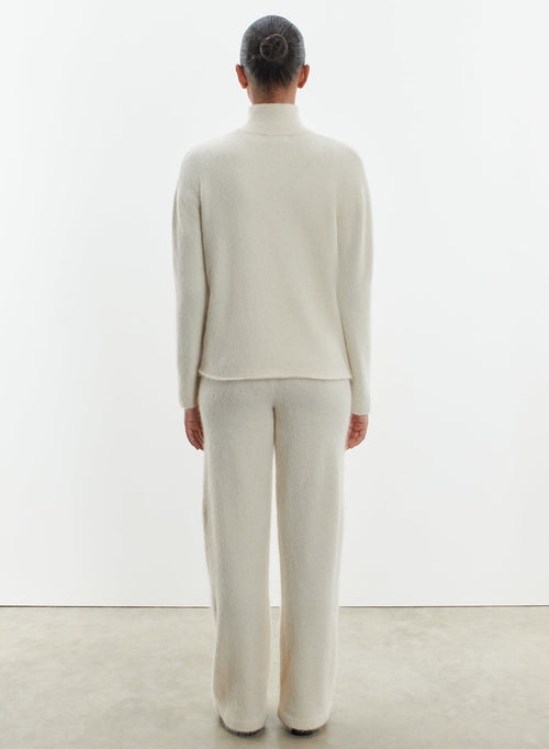Pull en alpaga, polyamide et élasthanne - MAJESTIC FILATURES
