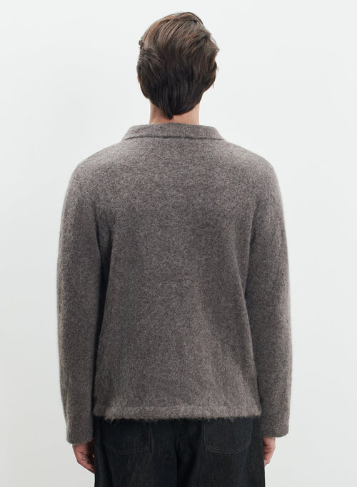 Overshirt aus alpakawolle, polyamid und elasthan - MAJESTIC FILATURES