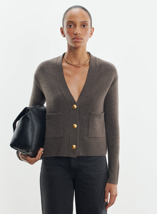 Strickjacke aus wolle und kaschmir - MAJESTIC FILATURES