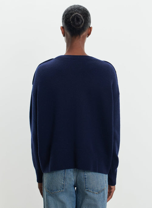 Pull en laine et cachemire - MAJESTIC FILATURES