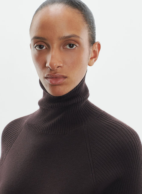 Pull en laine mérinos et élasthanne - MAJESTIC FILATURES