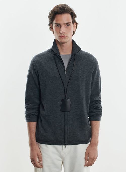 Strickjacke aus merinowolle und elasthan - MAJESTIC FILATURES