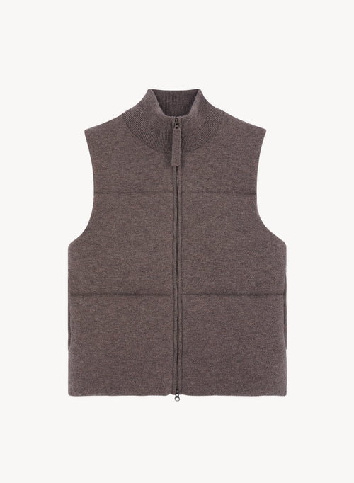 Gilet en laine mérinos et cachemire - MAJESTIC FILATURES