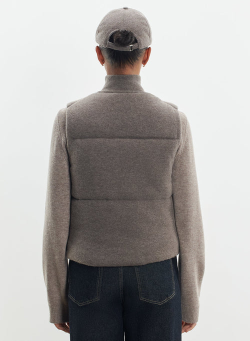 Gilet en laine mérinos et cachemire - MAJESTIC FILATURES