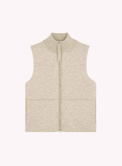 Gilet en laine mérinos et cachemire - MAJESTIC FILATURES