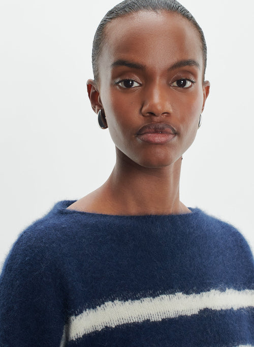 Pull en laine, fox et polyamide - MAJESTIC FILATURES