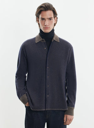 Chemise en laine et cachemire
