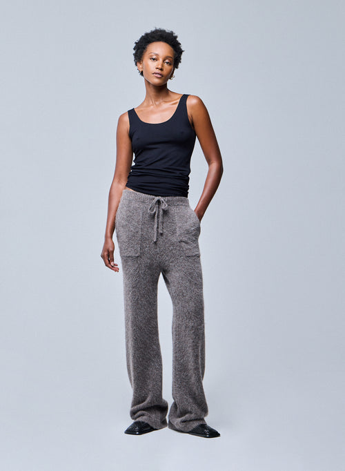 Abby Tanktop mit Stickerei aus Viskose / Elastan - MAJESTIC FILATURES