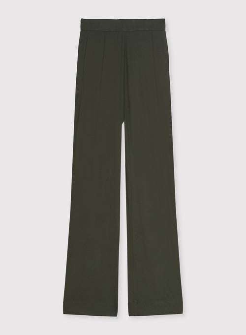 Grüne Hose aus Viskose/Elasthan - MAJESTIC FILATURES