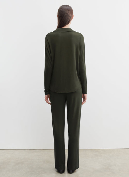 Pantalon en viscose et élasthanne - MAJESTIC FILATURES