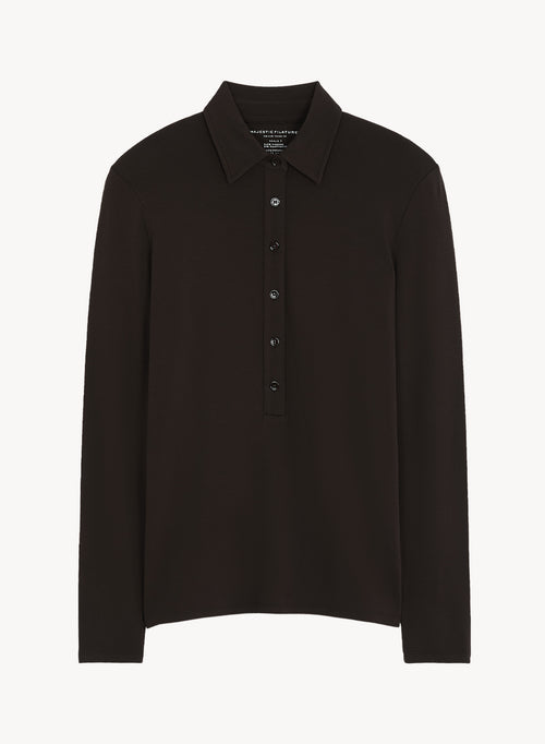 Viskose- und Elastan-Poloshirt - MAJESTIC FILATURES