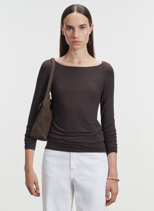 Viskose- und Elastan-T-Shirt - MAJESTIC FILATURES