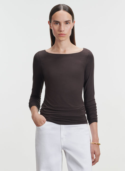 Viskose- und Elastan-T-Shirt - MAJESTIC FILATURES