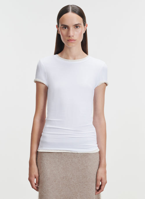 Viskose- und Elastan-T-Shirt - MAJESTIC FILATURES