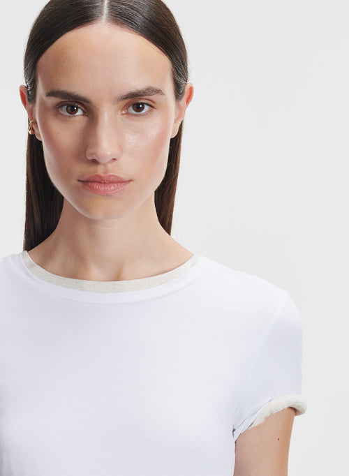 Viskose- und Elastan-T-Shirt - MAJESTIC FILATURES