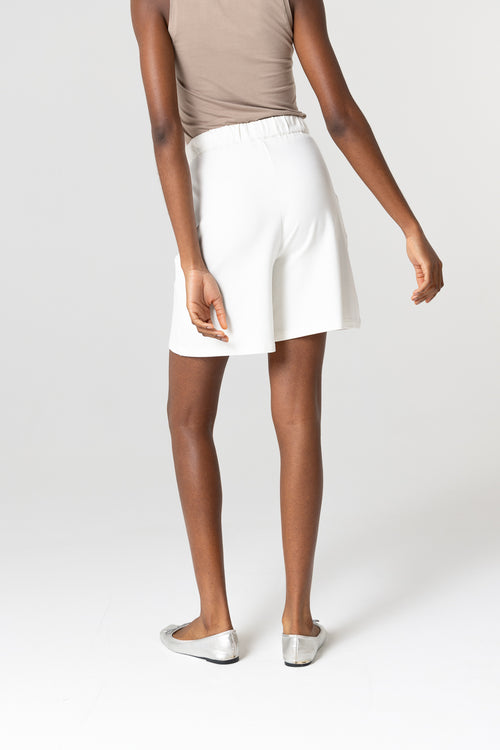 Pantalon Blanc en Viscose / Elasthanne - MAJESTIC FILATURES