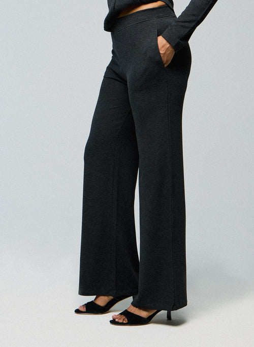 Graue Hose aus Viskose/Elasthan - MAJESTIC FILATURES