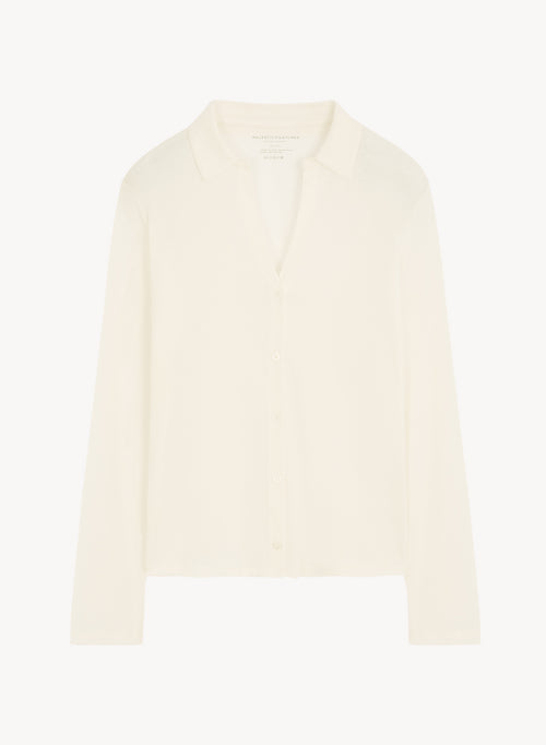 Chemise en coton et cachemire - MAJESTIC FILATURES