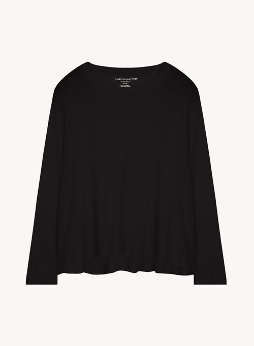 T-shirt en coton et cachemire - MAJESTIC FILATURES