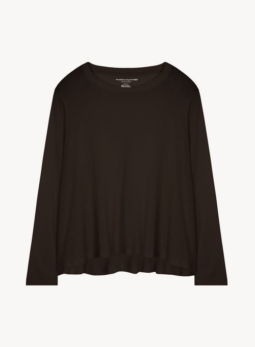 T-shirt en coton et cachemire - MAJESTIC FILATURES