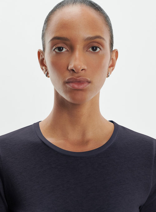 T-shirt en coton organique et cachemire - MAJESTIC FILATURES