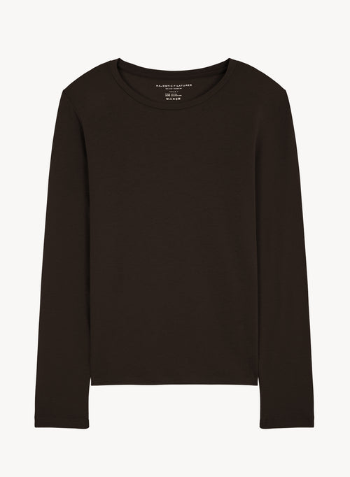 T-shirt en coton organique et cachemire - MAJESTIC FILATURES
