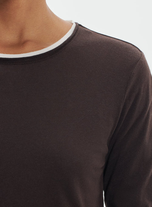 T-shirt en coton organique et cachemire - MAJESTIC FILATURES