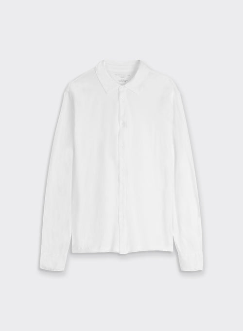 Chemise Blanche Manches Longues en Deluxe Coton - MAJESTIC FILATURES